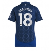 Maillot de football Réplique Manchester United Casemiro #18 Extérieur Femme 2024-25 Manche Courte