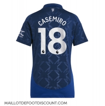 Maillot de football Réplique Manchester United Casemiro #18 Extérieur Femme 2024-25 Manche Courte