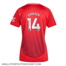 Maillot de football Réplique Manchester United Christian Eriksen #14 Domicile Femme 2024-25 Manche Courte