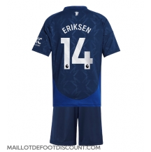 Maillot de football Réplique Manchester United Christian Eriksen #14 Extérieur Enfant 2024-25 Manche Courte (+ Pantalon court)