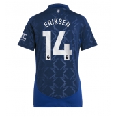 Maillot de football Réplique Manchester United Christian Eriksen #14 Extérieur Femme 2024-25 Manche Courte