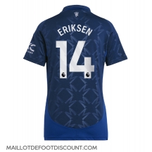 Maillot de football Réplique Manchester United Christian Eriksen #14 Extérieur Femme 2024-25 Manche Courte