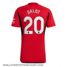 Maillot de football Réplique Manchester United Diogo Dalot #20 Domicile 2023-24 Manche Courte