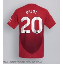 Maillot de football Réplique Manchester United Diogo Dalot #20 Domicile 2024-25 Manche Courte