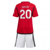 Maillot de football Réplique Manchester United Diogo Dalot #20 Domicile Enfant 2023-24 Manche Courte (+ Pantalon court)