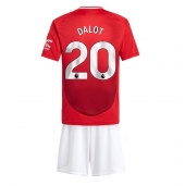 Maillot de football Réplique Manchester United Diogo Dalot #20 Domicile Enfant 2024-25 Manche Courte (+ Pantalon court)