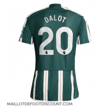 Maillot de football Réplique Manchester United Diogo Dalot #20 Extérieur 2023-24 Manche Courte