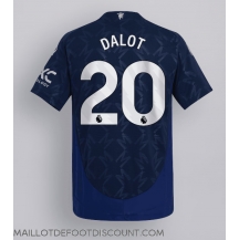 Maillot de football Réplique Manchester United Diogo Dalot #20 Extérieur 2024-25 Manche Courte