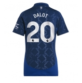 Maillot de football Réplique Manchester United Diogo Dalot #20 Extérieur Femme 2024-25 Manche Courte