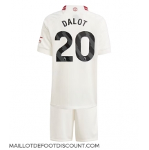 Maillot de football Réplique Manchester United Diogo Dalot #20 Troisième Enfant 2023-24 Manche Courte (+ Pantalon court)