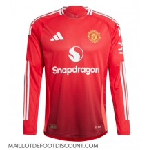 Maillot de football Réplique Manchester United Domicile 2024-25 Manche Longue