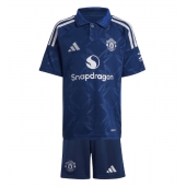 Maillot de football Réplique Manchester United Extérieur Enfant 2024-25 Manche Courte (+ Pantalon court)