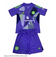 Maillot de football Réplique Manchester United Gardien de but Domicile Enfant 2024-25 Manche Courte (+ Pantalon court)