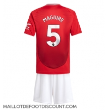 Maillot de football Réplique Manchester United Harry Maguire #5 Domicile Enfant 2024-25 Manche Courte (+ Pantalon court)