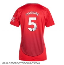 Maillot de football Réplique Manchester United Harry Maguire #5 Domicile Femme 2024-25 Manche Courte