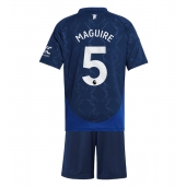 Maillot de football Réplique Manchester United Harry Maguire #5 Extérieur Enfant 2024-25 Manche Courte (+ Pantalon court)