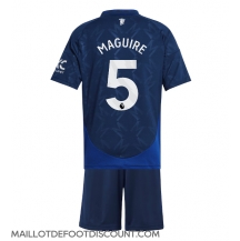 Maillot de football Réplique Manchester United Harry Maguire #5 Extérieur Enfant 2024-25 Manche Courte (+ Pantalon court)