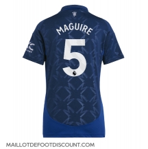 Maillot de football Réplique Manchester United Harry Maguire #5 Extérieur Femme 2024-25 Manche Courte