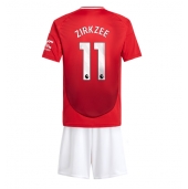 Maillot de football Réplique Manchester United Joshua Zirkzee #11 Domicile Enfant 2024-25 Manche Courte (+ Pantalon court)