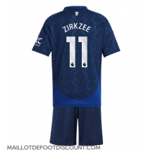 Maillot de football Réplique Manchester United Joshua Zirkzee #11 Extérieur Enfant 2024-25 Manche Courte (+ Pantalon court)