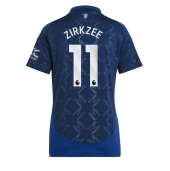 Maillot de football Réplique Manchester United Joshua Zirkzee #11 Extérieur Femme 2024-25 Manche Courte