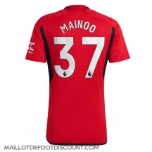 Maillot de football Réplique Manchester United Kobbie Mainoo #37 Domicile 2023-24 Manche Courte