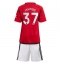 Maillot de football Réplique Manchester United Kobbie Mainoo #37 Domicile Enfant 2023-24 Manche Courte (+ Pantalon court)