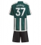 Maillot de football Réplique Manchester United Kobbie Mainoo #37 Extérieur Enfant 2023-24 Manche Courte (+ Pantalon court)