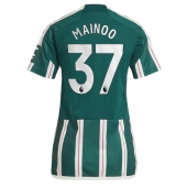 Maillot de football Réplique Manchester United Kobbie Mainoo #37 Extérieur Femme 2023-24 Manche Courte