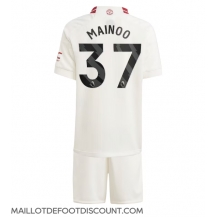 Maillot de football Réplique Manchester United Kobbie Mainoo #37 Troisième Enfant 2023-24 Manche Courte (+ Pantalon court)