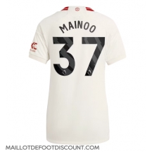 Maillot de football Réplique Manchester United Kobbie Mainoo #37 Troisième Femme 2023-24 Manche Courte