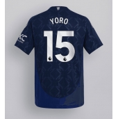 Maillot de football Réplique Manchester United Leny Yoro #15 Extérieur 2024-25 Manche Courte