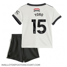 Maillot de football Réplique Manchester United Leny Yoro #15 Troisième Enfant 2024-25 Manche Courte (+ Pantalon court)