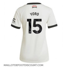 Maillot de football Réplique Manchester United Leny Yoro #15 Troisième Femme 2024-25 Manche Courte