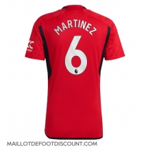 Maillot de football Réplique Manchester United Lisandro Martinez #6 Domicile 2023-24 Manche Courte