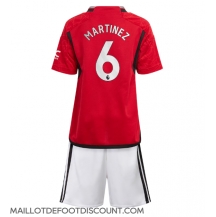 Maillot de football Réplique Manchester United Lisandro Martinez #6 Domicile Enfant 2023-24 Manche Courte (+ Pantalon court)