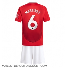 Maillot de football Réplique Manchester United Lisandro Martinez #6 Domicile Enfant 2024-25 Manche Courte (+ Pantalon court)