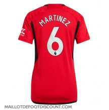 Maillot de football Réplique Manchester United Lisandro Martinez #6 Domicile Femme 2023-24 Manche Courte