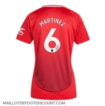 Maillot de football Réplique Manchester United Lisandro Martinez #6 Domicile Femme 2024-25 Manche Courte