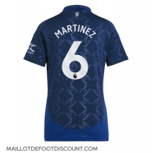 Maillot de football Réplique Manchester United Lisandro Martinez #6 Extérieur Femme 2024-25 Manche Courte