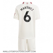 Maillot de football Réplique Manchester United Lisandro Martinez #6 Troisième Enfant 2023-24 Manche Courte (+ Pantalon court)