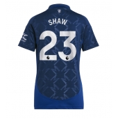 Maillot de football Réplique Manchester United Luke Shaw #23 Extérieur Femme 2024-25 Manche Courte