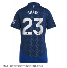 Maillot de football Réplique Manchester United Luke Shaw #23 Extérieur Femme 2024-25 Manche Courte