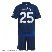 Maillot de football Réplique Manchester United Manuel Ugarte #25 Extérieur Enfant 2024-25 Manche Courte (+ Pantalon court)