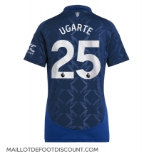 Maillot de football Réplique Manchester United Manuel Ugarte #25 Extérieur Femme 2024-25 Manche Courte