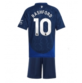 Maillot de football Réplique Manchester United Marcus Rashford #10 Extérieur Enfant 2024-25 Manche Courte (+ Pantalon court)