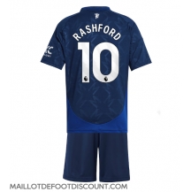 Maillot de football Réplique Manchester United Marcus Rashford #10 Extérieur Enfant 2024-25 Manche Courte (+ Pantalon court)