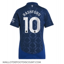 Maillot de football Réplique Manchester United Marcus Rashford #10 Extérieur Femme 2024-25 Manche Courte