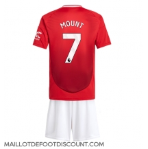 Maillot de football Réplique Manchester United Mason Mount #7 Domicile Enfant 2024-25 Manche Courte (+ Pantalon court)