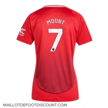 Maillot de football Réplique Manchester United Mason Mount #7 Domicile Femme 2024-25 Manche Courte